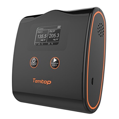 Temtop LKC-20T High Accuracy Air Quality Monitor PM2.5/PM10/Temperature and Humidity Detector - B0786MC8Y4